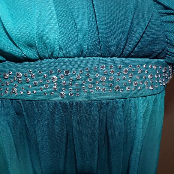 Trixxi Strapless Mini Dress in Teal - Picture 3 of 7